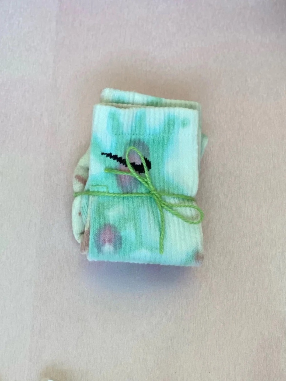Euphorbia Tie Dye Crew Socks Adult Medium